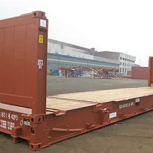 40 pieds Flat Rack Cargo Worthy Occasion