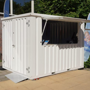 Container bar pliable XL 4 x 2 mètres RAL 9016